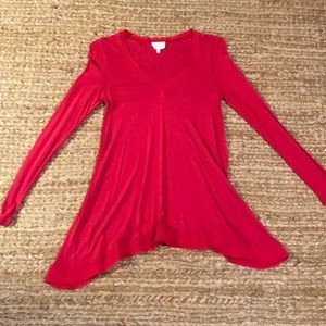 Anthropologie top with lace trim